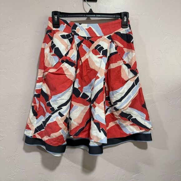 Odille Dresses & Skirts - Anthropologie Linen Skirt Odille Pop Art Print